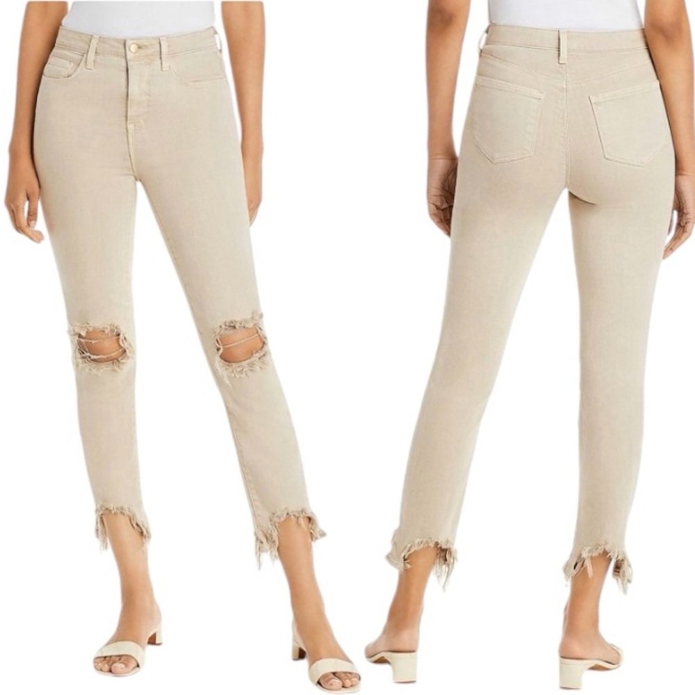 L’ AGENCE High Line Distressed Skinny Jeans!